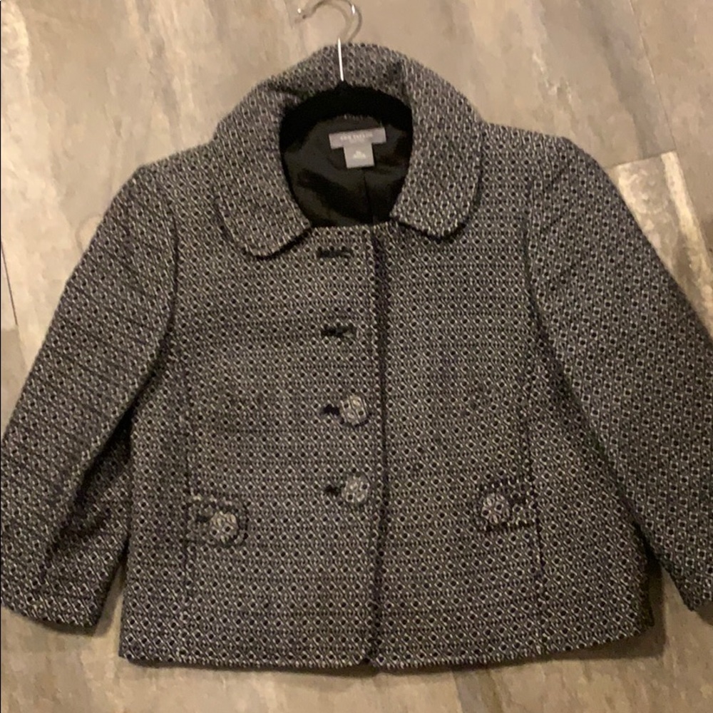 Ann Taylor Blue Jacket with pleated in back